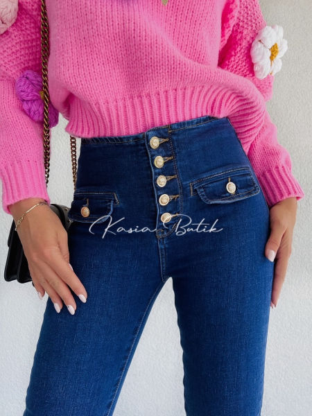 Spodnie Jeansowe Blue SKK Fashion zdjęcie 3